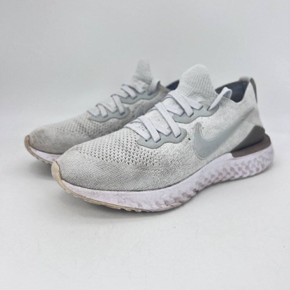 Nike Epic React Flyknit 2 Gray Women Sneaker Running Shoes BQ8927-004 Size 8